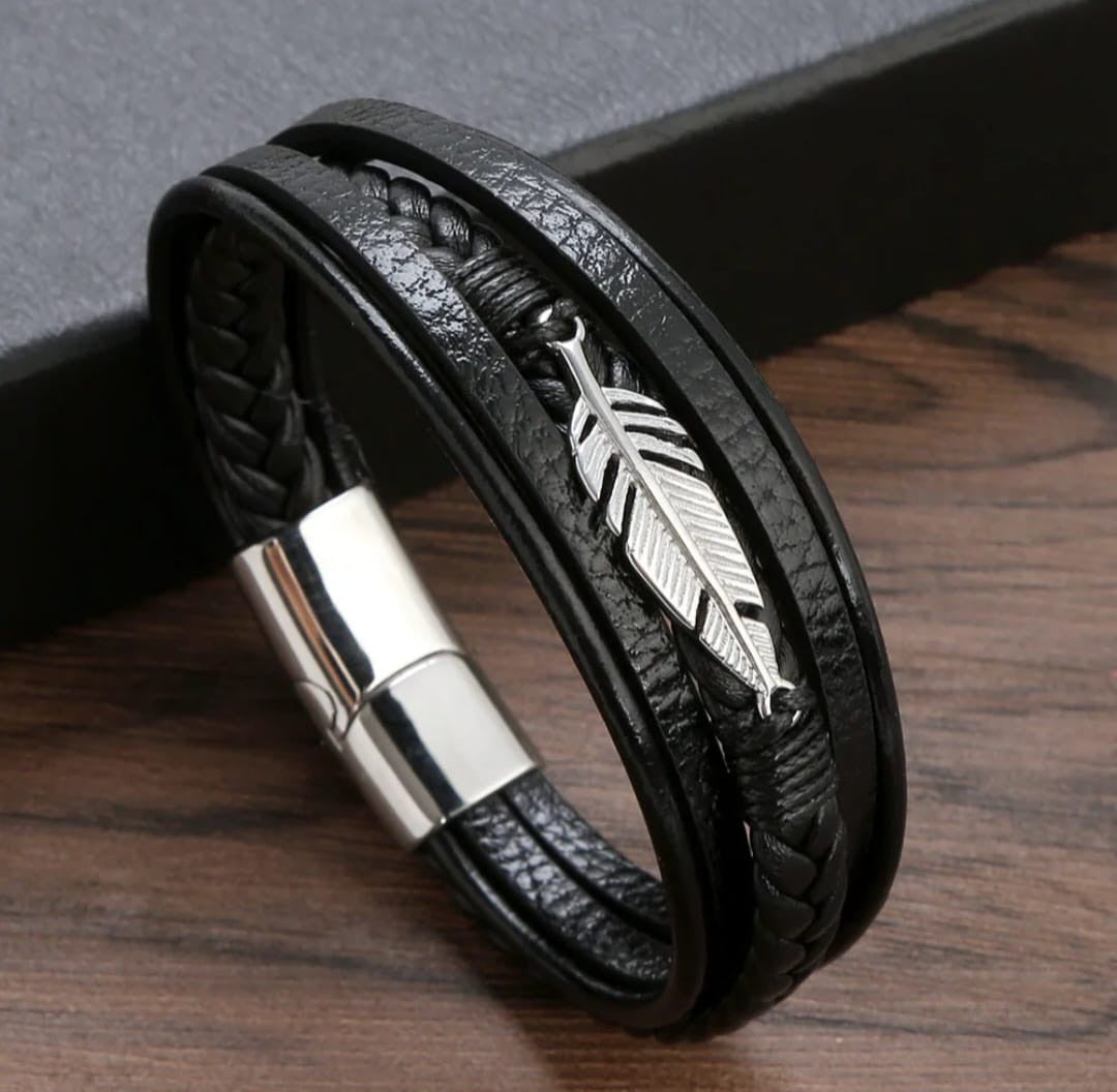 Leaf Leather Bracelet