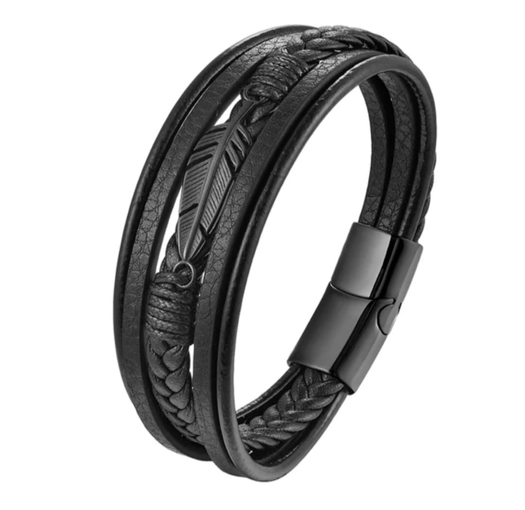 Leaf Leather Bracelet