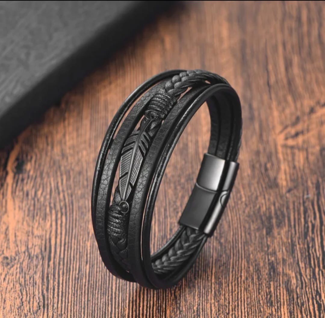 Leaf Leather Bracelet