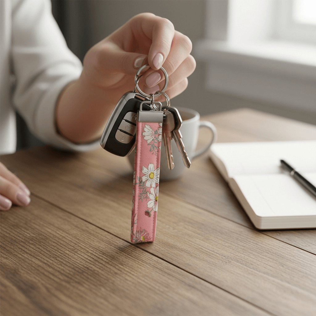 Handmade Fabric Keychain