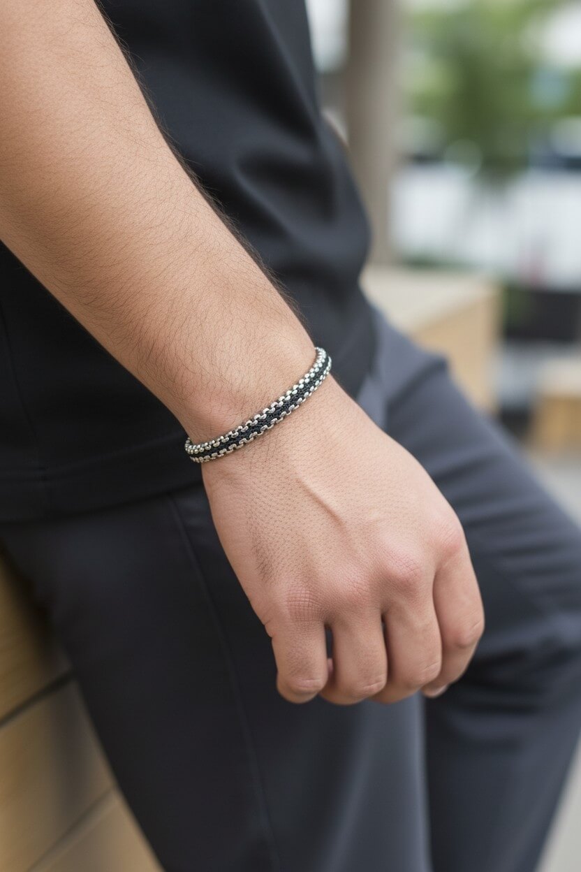 Millennium Steel Current Bracelet