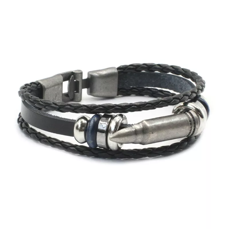 Bullet Bracelet 19cm length with anchor clasp and option to add a personalised laser engraving to the item.