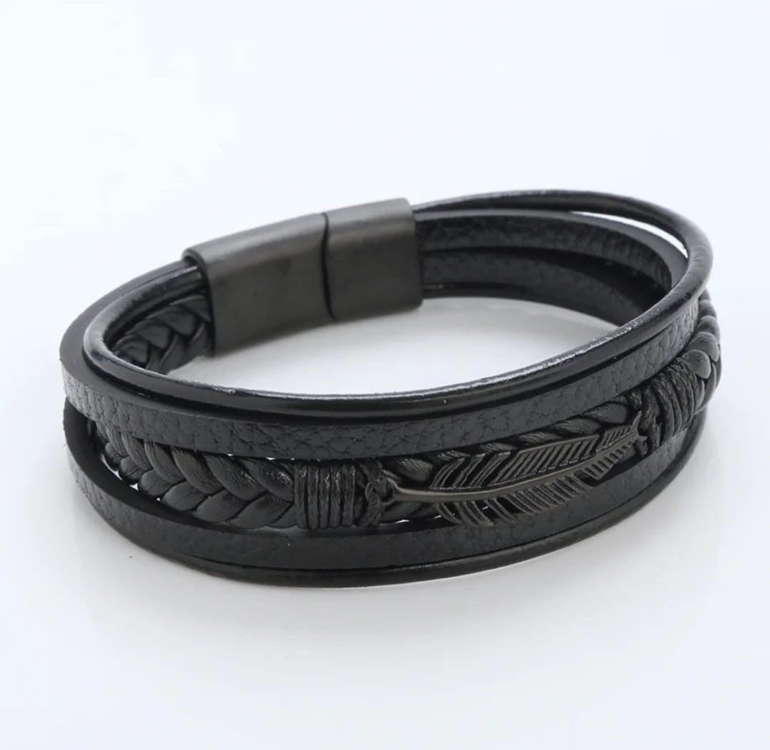 Leaf Leather Bracelet