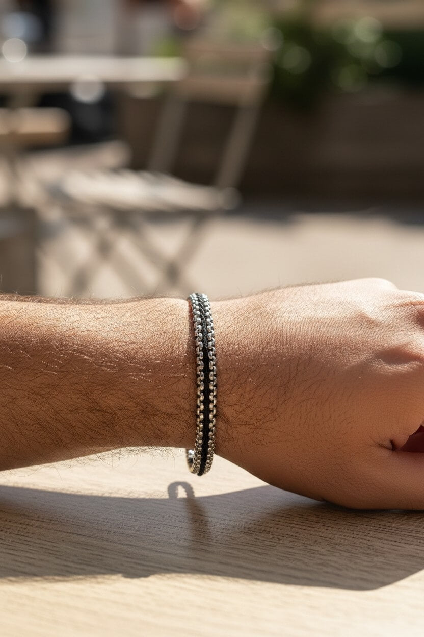 Millennium Steel Current Bracelet