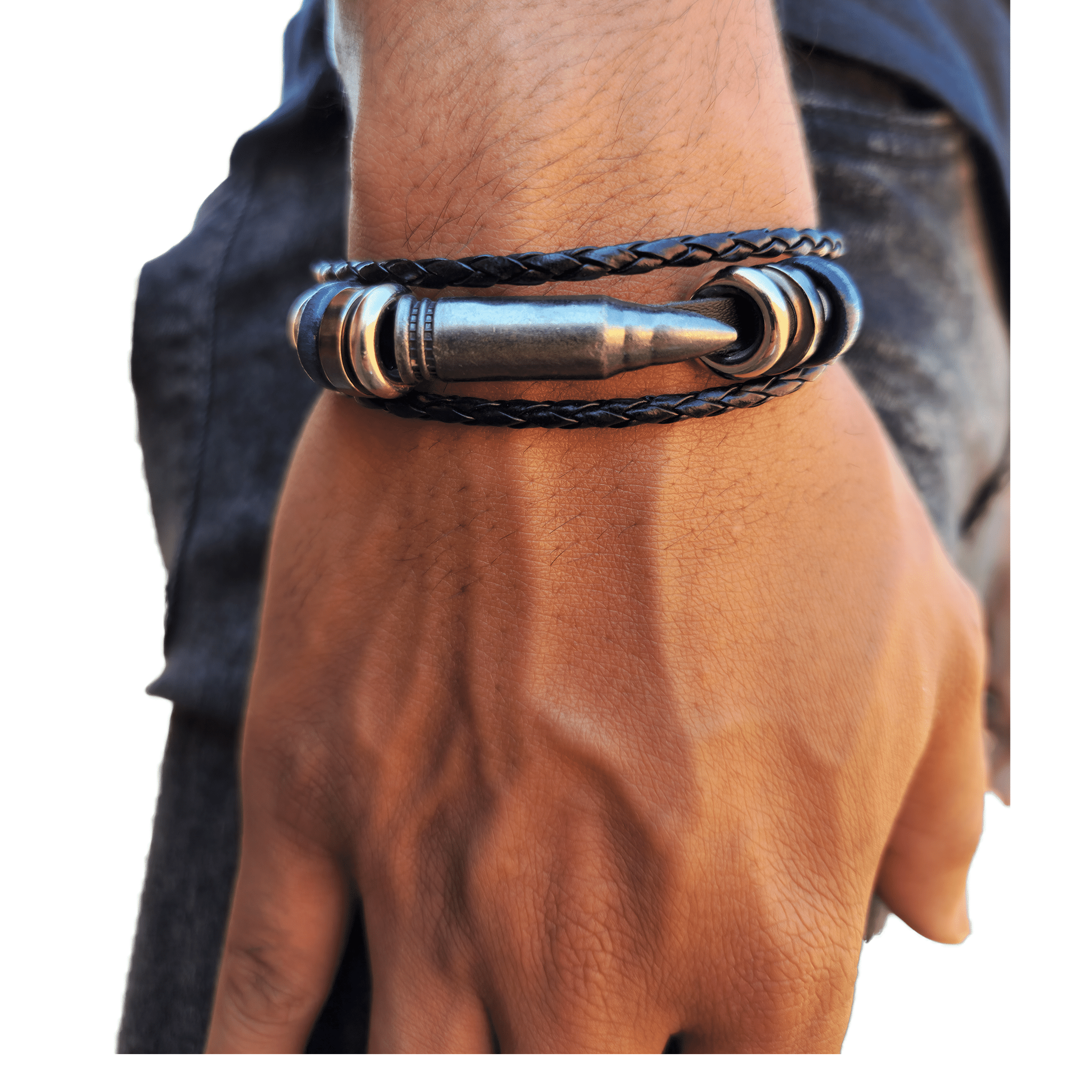 Bullet Bracelet 19cm length with anchor clasp and option to add a personalised laser engraving to the item.
